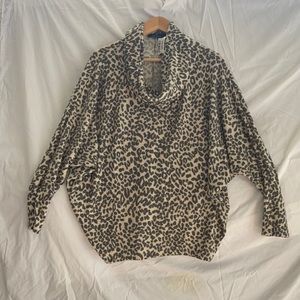 Leopard Oatmeal long sleeve top